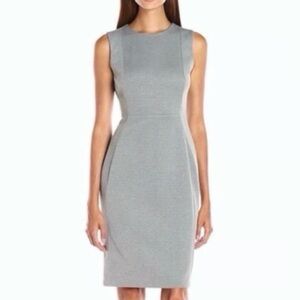 Calvin Klein Gray Scuba Knit Dress
